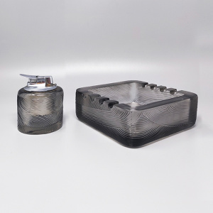 1970s Gorgeous Smoking Set by Sergio Asti for Arnolfo di Cambio. Made in Italy
