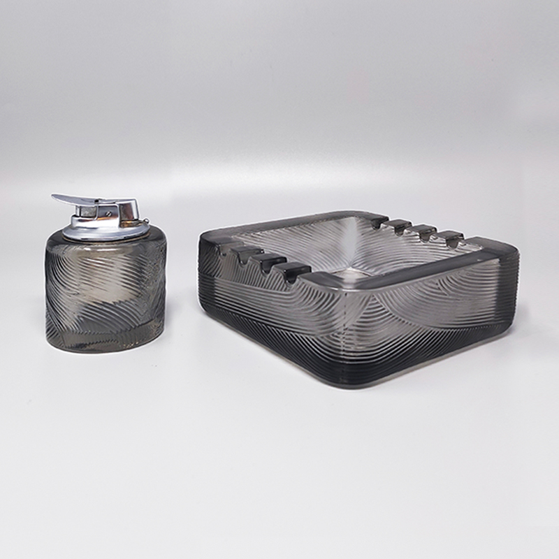 1970s Gorgeous Smoking Set by Sergio Asti for Arnolfo di Cambio. Made in Italy