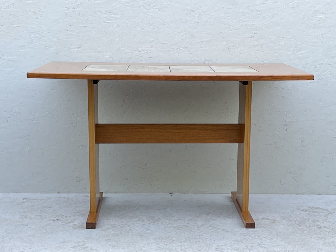 Small Mid Century Teak & Tile Dining Table by Gangso Mobler