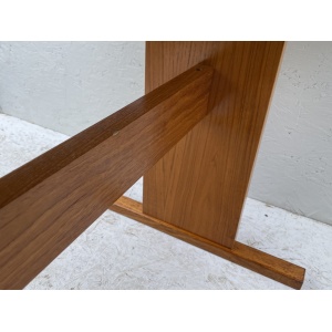 Small Mid Century Teak & Tile Dining Table by Gangso Mobler