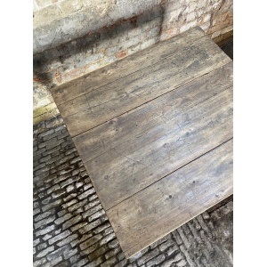 Dutch Painted Walnut Farmhouse Table
