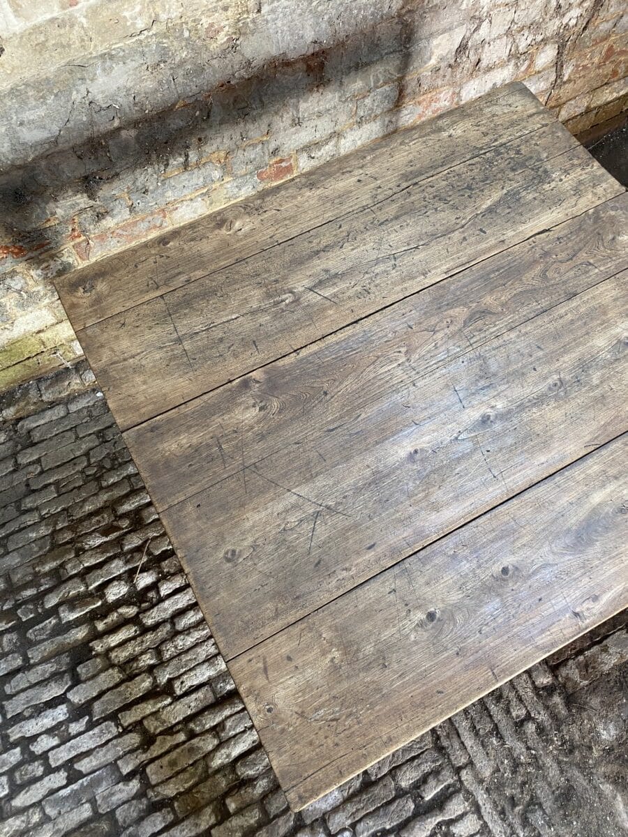Dutch Painted Walnut Farmhouse Table