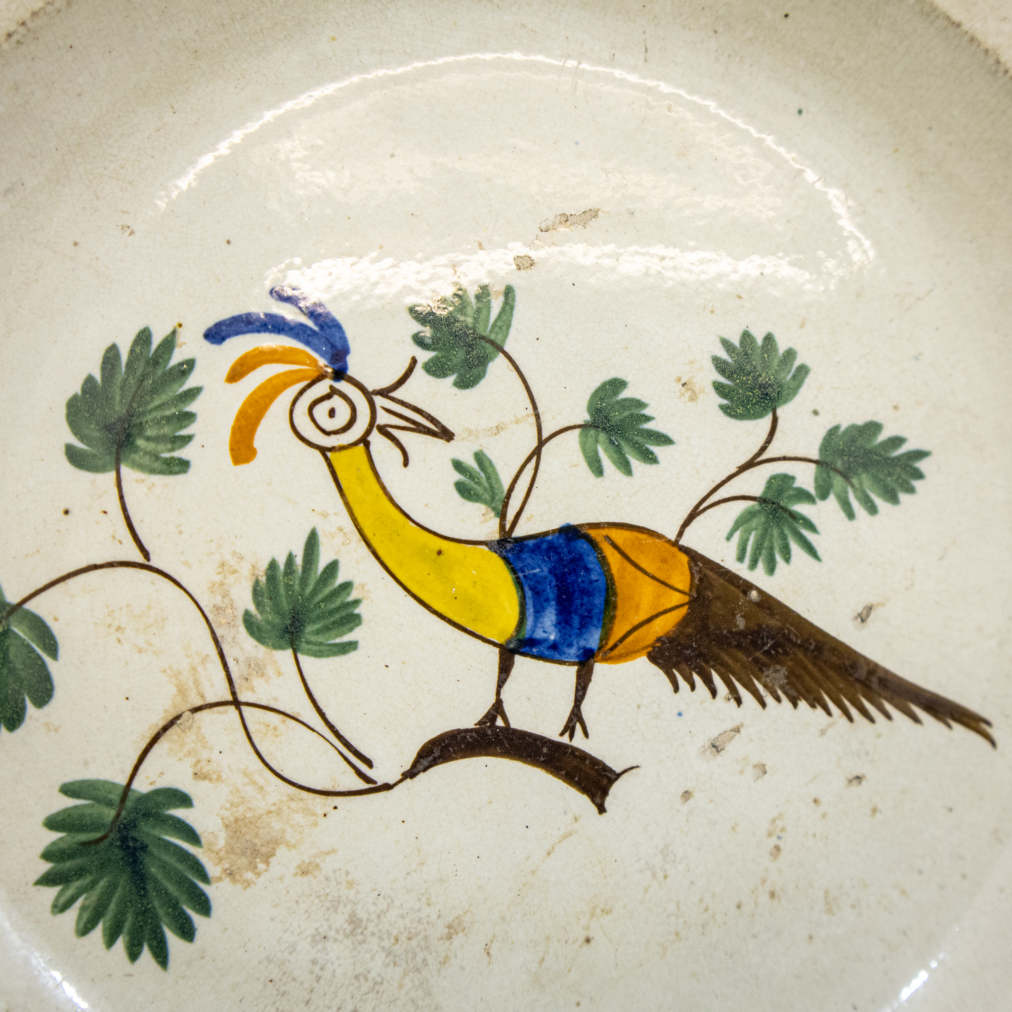 18th Century Peafowl Plate