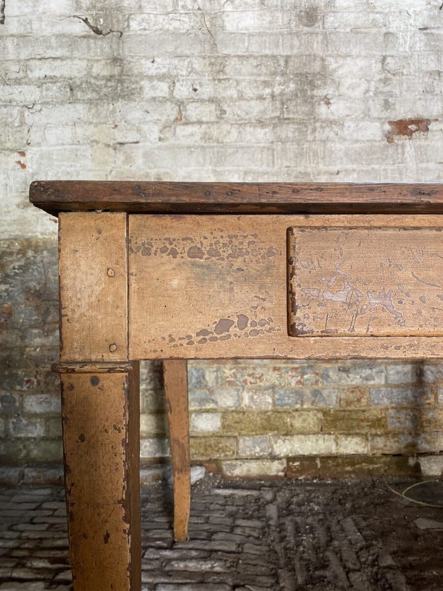 Dutch Painted Walnut Farmhouse Table