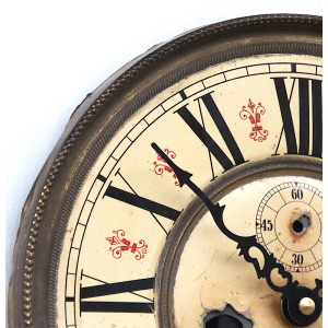 Early 20th Century Brass Framed British Clock Dial