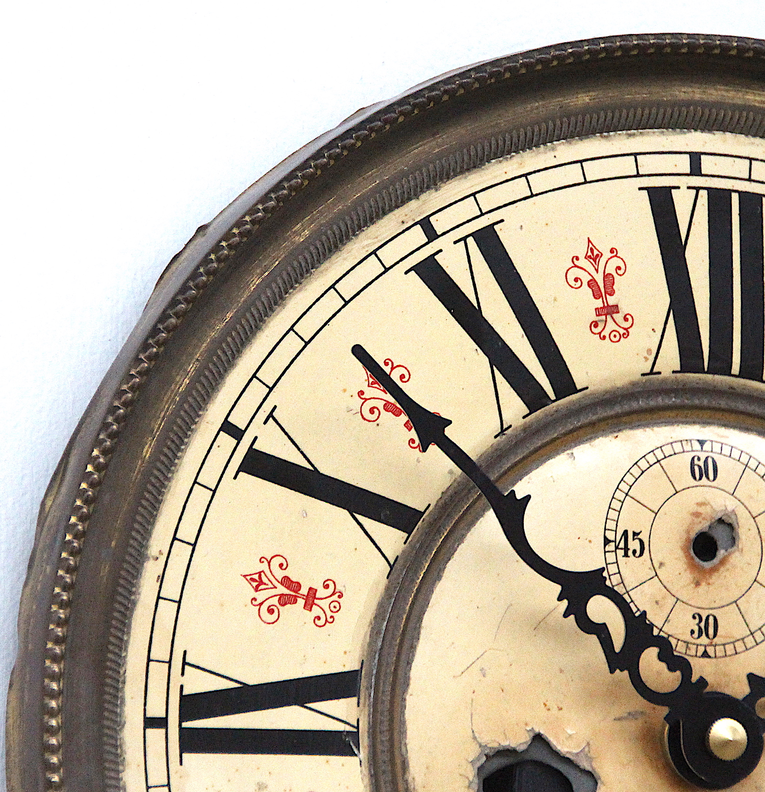 Early 20th Century Brass Framed British Clock Dial