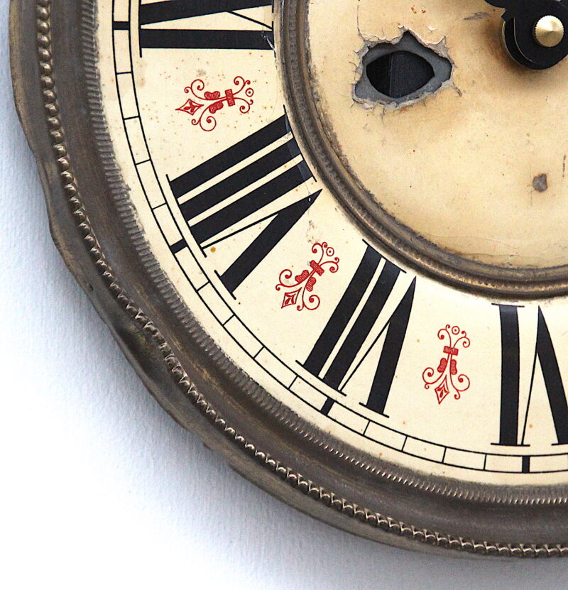 Early 20th Century Brass Framed British Clock Dial