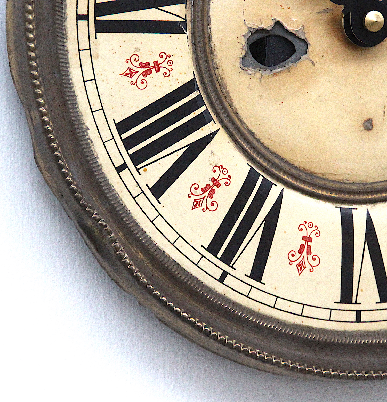 Early 20th Century Brass Framed British Clock Dial