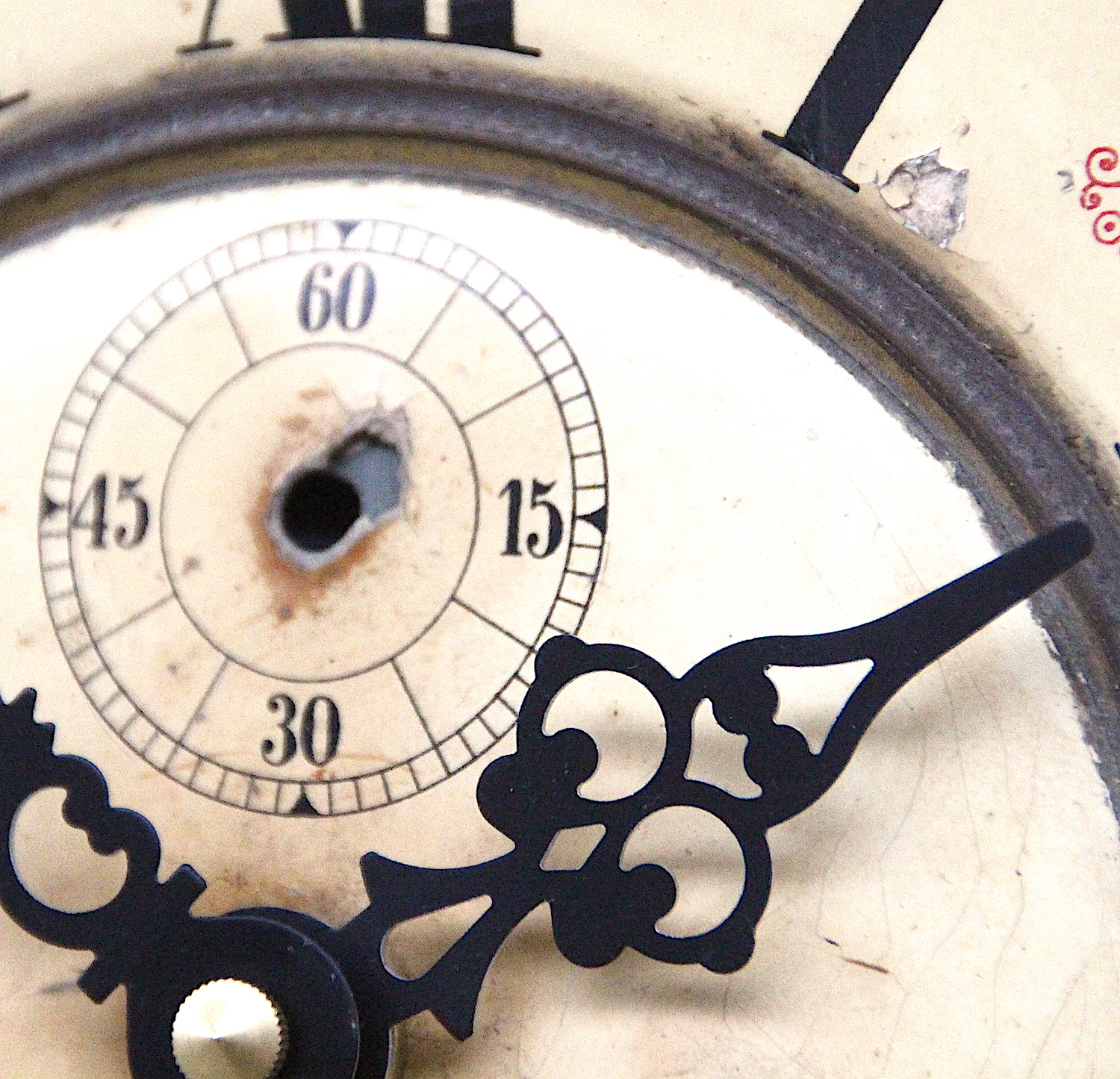 Early 20th Century Brass Framed British Clock Dial