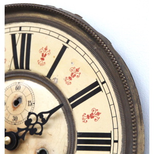 Early 20th Century Brass Framed British Clock Dial