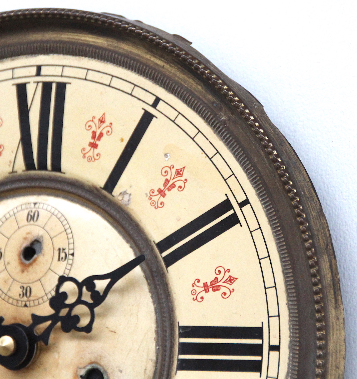 Early 20th Century Brass Framed British Clock Dial