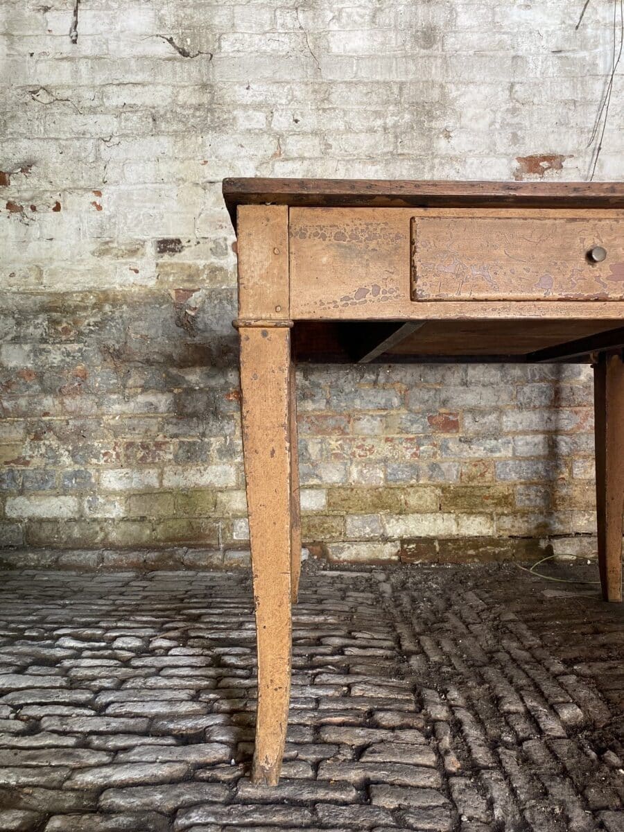Dutch Painted Walnut Farmhouse Table