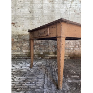 Dutch Painted Walnut Farmhouse Table
