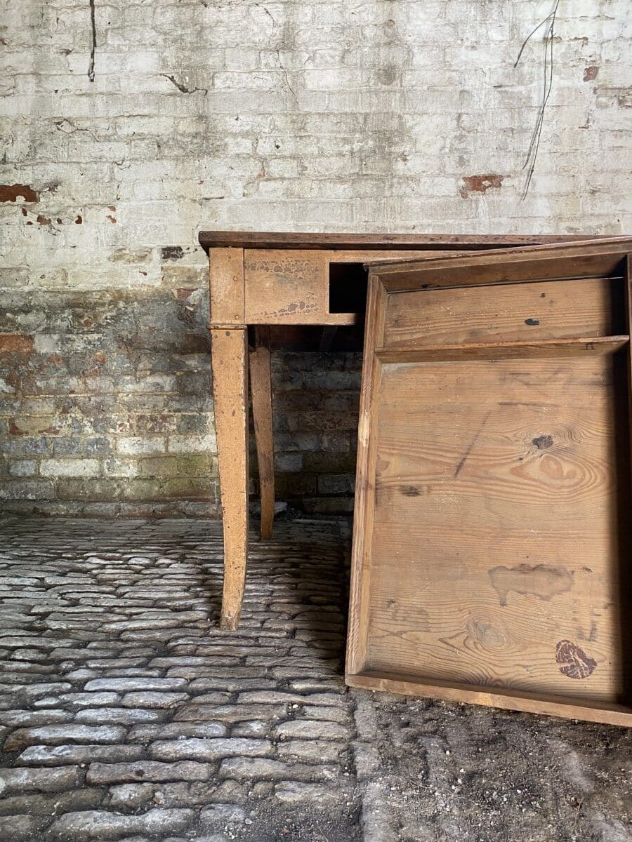 Dutch Painted Walnut Farmhouse Table