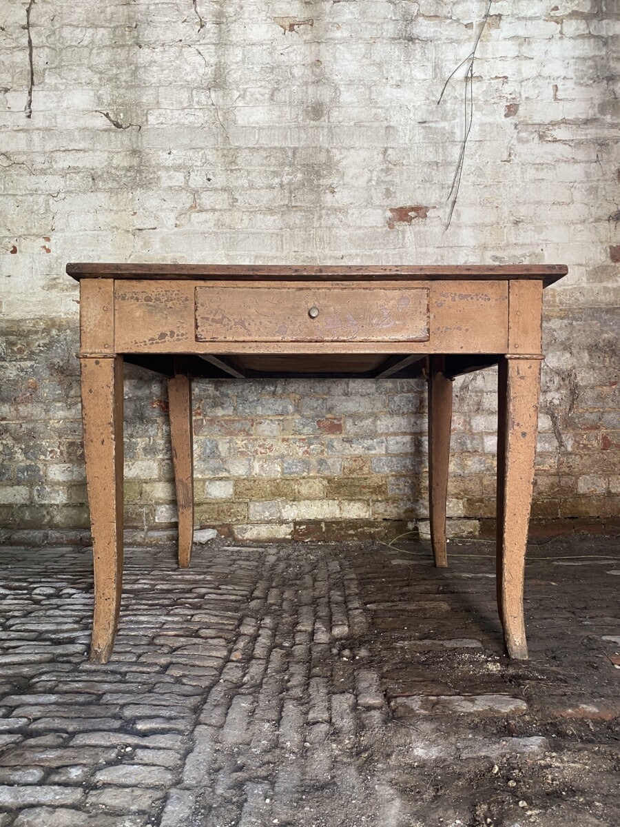 Dutch Painted Walnut Farmhouse Table