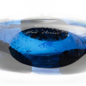 Moro Mariano Mid-Century Modern Italian Murano Glass Aquarium, 1980s