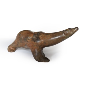 Bronze Polar Bear Sculpture By Pierre Chenet