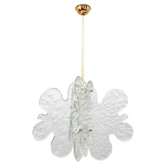 Carlo Nason Mid-century Modern Italian Murano Glass Pendant for Mazzega, 1970s