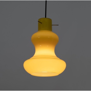 Massimo Vignelli Mid-Century Modern Murano Glass Pendants for Vistosi, 60s Pair