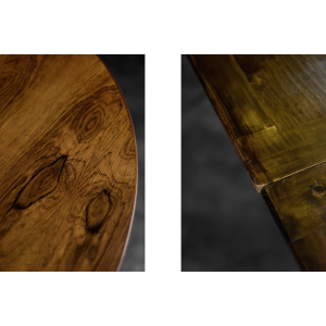 Vintage Rare Danish Round Rosewood Folding Dining Table by Agner Christoffersen for N.C. Christoffersen, 1948
