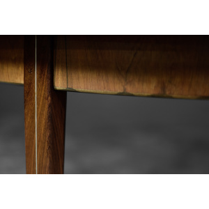 Vintage Rare Danish Round Rosewood Folding Dining Table by Agner Christoffersen for N.C. Christoffersen, 1948