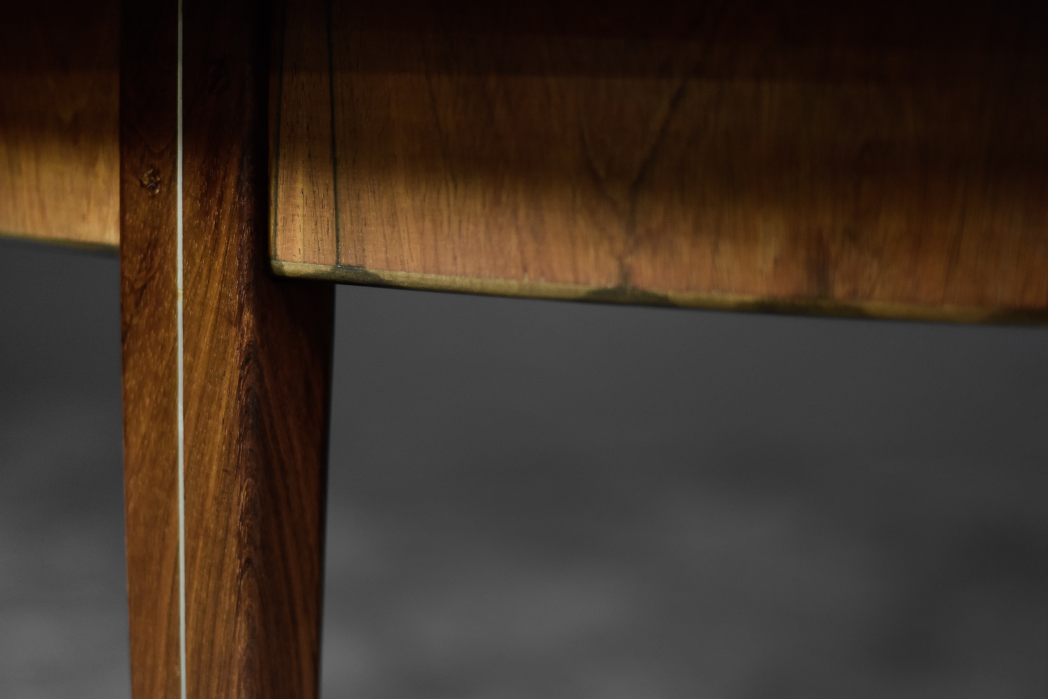 Vintage Rare Danish Round Rosewood Folding Dining Table by Agner Christoffersen for N.C. Christoffersen, 1948