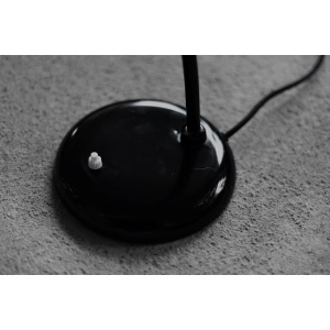 Vintage Bauhaus German Minimalist Black Metal Desk Lamp from Gebrüder Cosack Gecos, 1940s