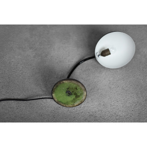 Vintage Bauhaus German Minimalist Black Metal Desk Lamp from Gebrüder Cosack Gecos, 1940s