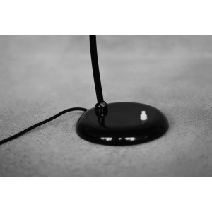 Vintage Bauhaus German Minimalist Black Metal Desk Lamp from Gebrüder Cosack Gecos, 1940s