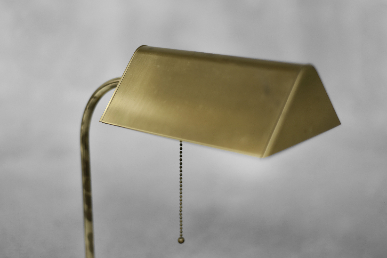 Mid-Century German Modern Gold Brass Desk Lamp with Chain from Karstadt AG, 1970s