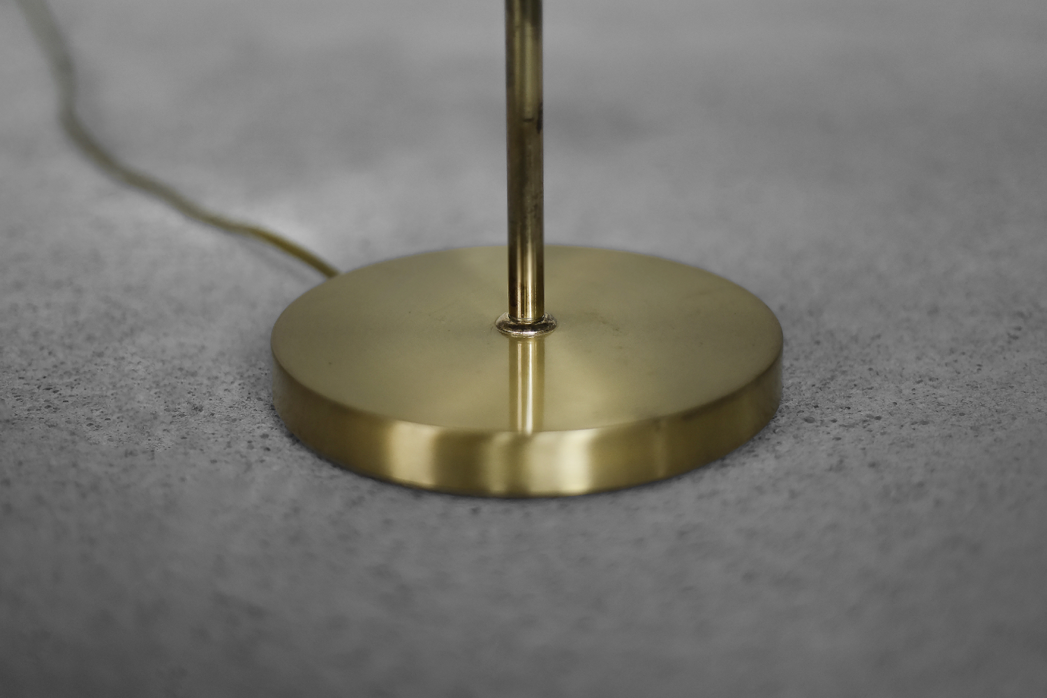 Mid-Century German Modern Gold Brass Desk Lamp with Chain from Karstadt AG, 1970s