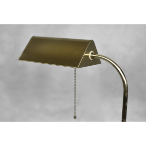 Mid-Century German Modern Gold Brass Desk Lamp with Chain from Karstadt AG, 1970s