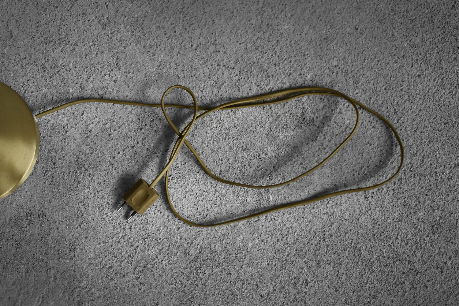 Mid-Century German Modern Gold Brass Desk Lamp with Chain from Karstadt AG, 1970s