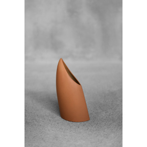 Mid-Century German Modern Stoneware Brick Red Vase from Asa Selection, 1980s