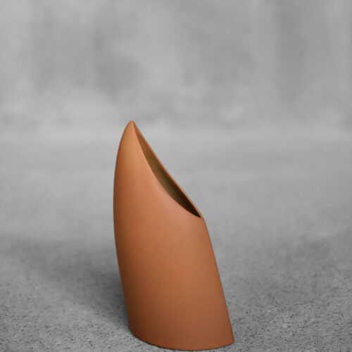 Mid-Century German Modern Stoneware Brick Red Vase from Asa Selection, 1980s
