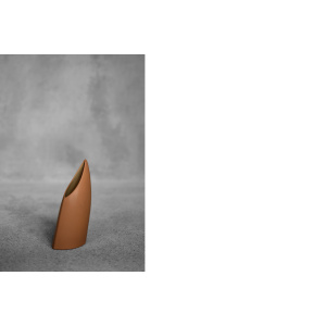 Mid-Century German Modern Stoneware Brick Red Vase from Asa Selection, 1980s