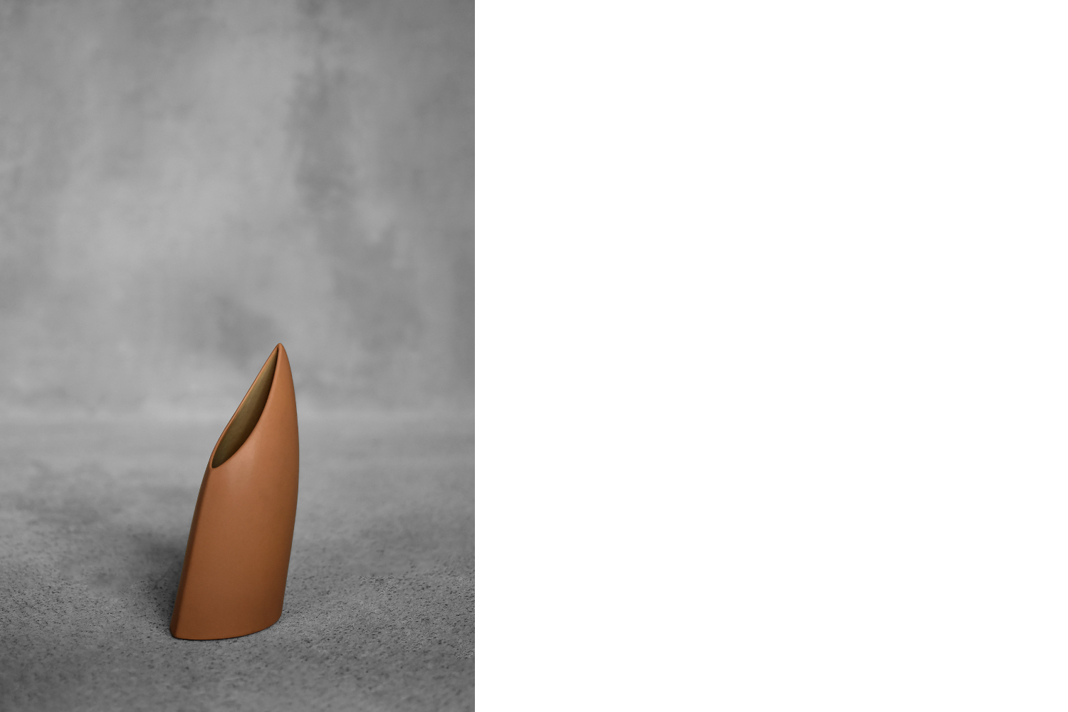 Mid-Century German Modern Stoneware Brick Red Vase from Asa Selection, 1980s