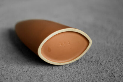 Mid-Century German Modern Stoneware Brick Red Vase from Asa Selection, 1980s - Image 5