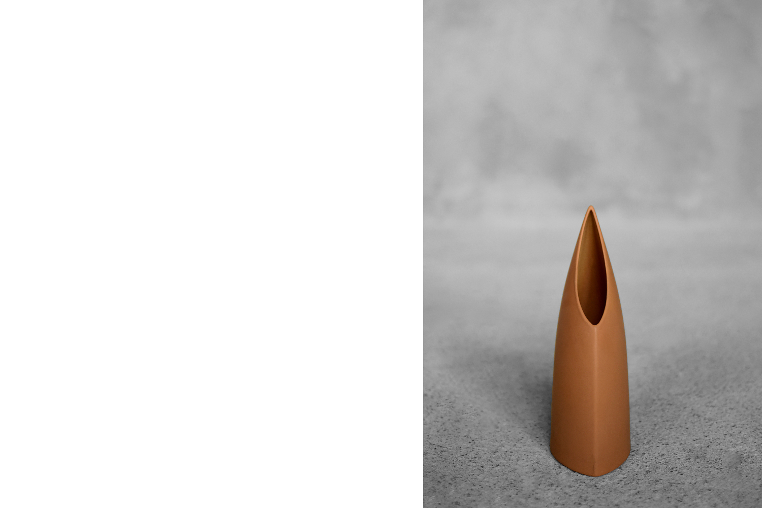 Mid-Century German Modern Stoneware Brick Red Vase from Asa Selection, 1980s