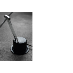 Mid-Century Belgian Modern Minimalist Black Desk Lamp from Massive, 1980s
