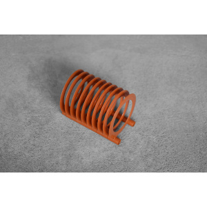 Mid-Century Polish Modern Orange Plastic Vinyl Record Holder from ZZG Biały Dunajec, 1970s