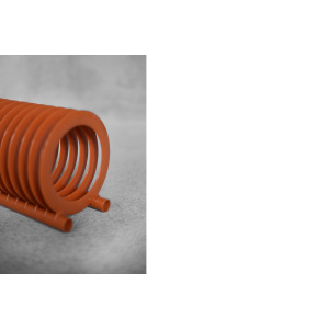 Mid-Century Polish Modern Orange Plastic Vinyl Record Holder from ZZG Biały Dunajec, 1970s