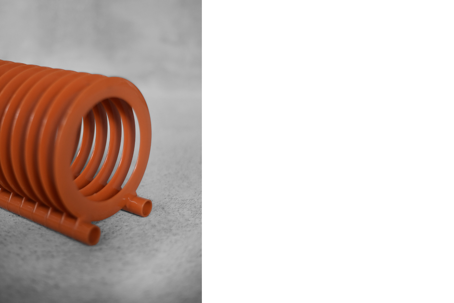 Mid-Century Polish Modern Orange Plastic Vinyl Record Holder from ZZG Biały Dunajec, 1970s