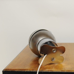 Vintage Metallic Robot Lamp By Satco, 1970s