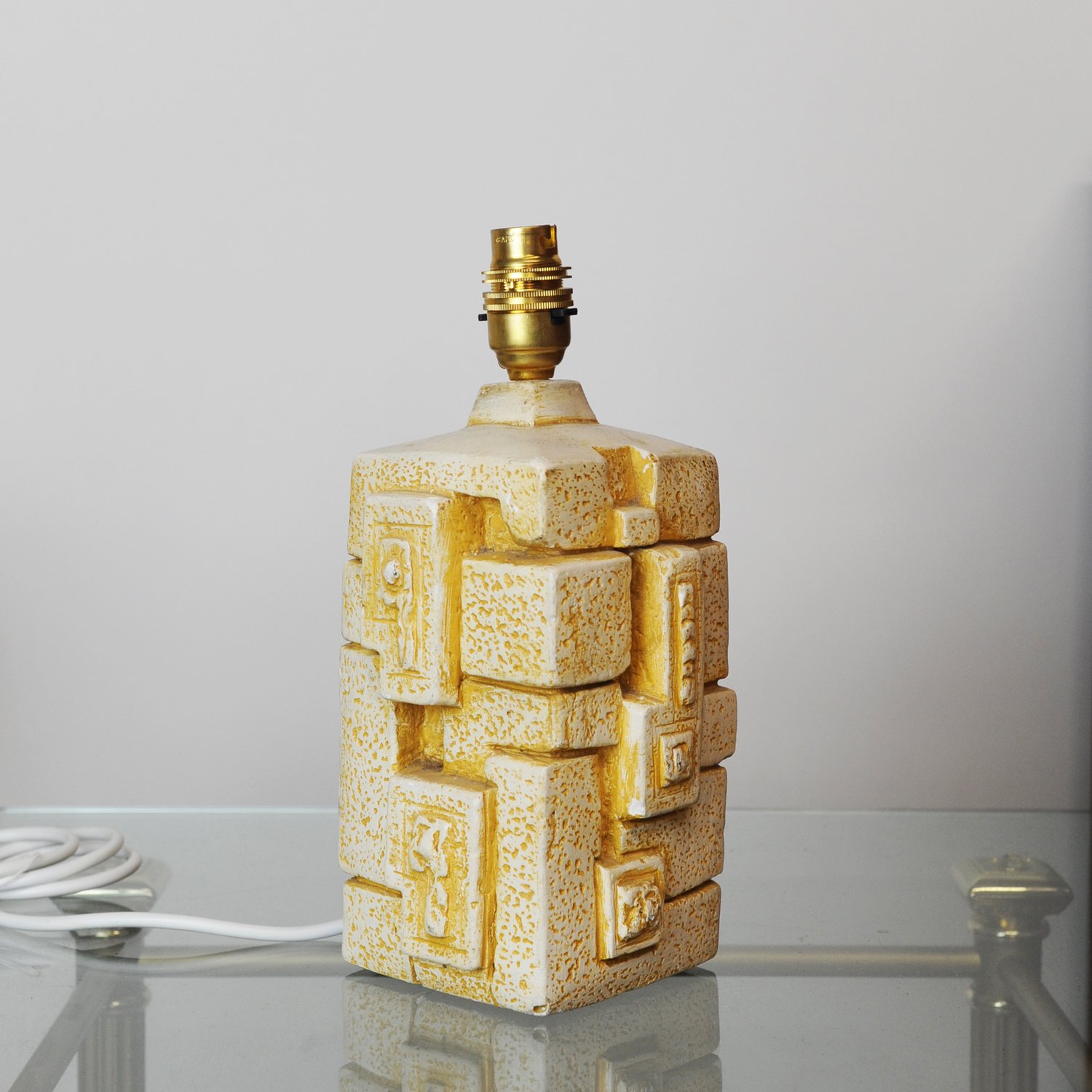Brutalist Abstract Table Lamp, 1970s