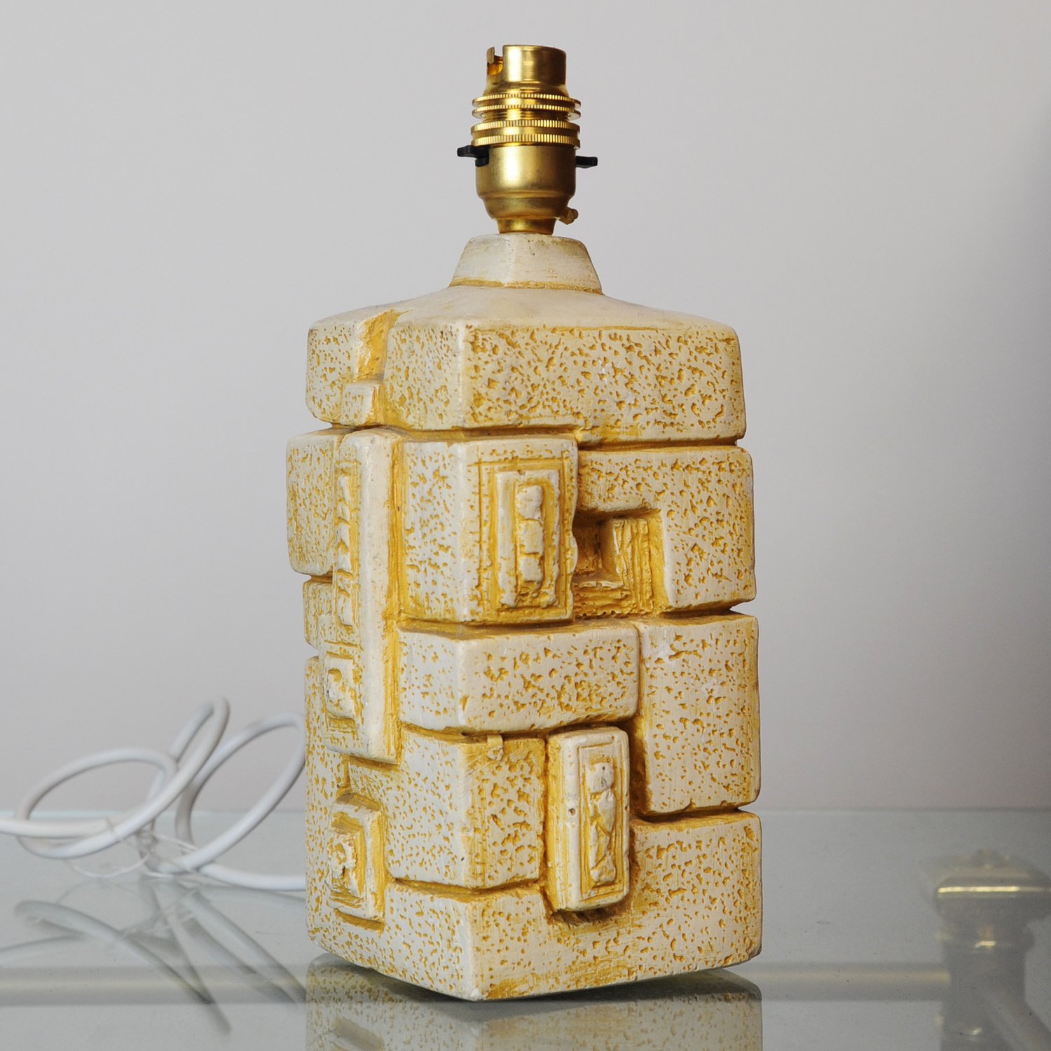 Brutalist Abstract Table Lamp, 1970s