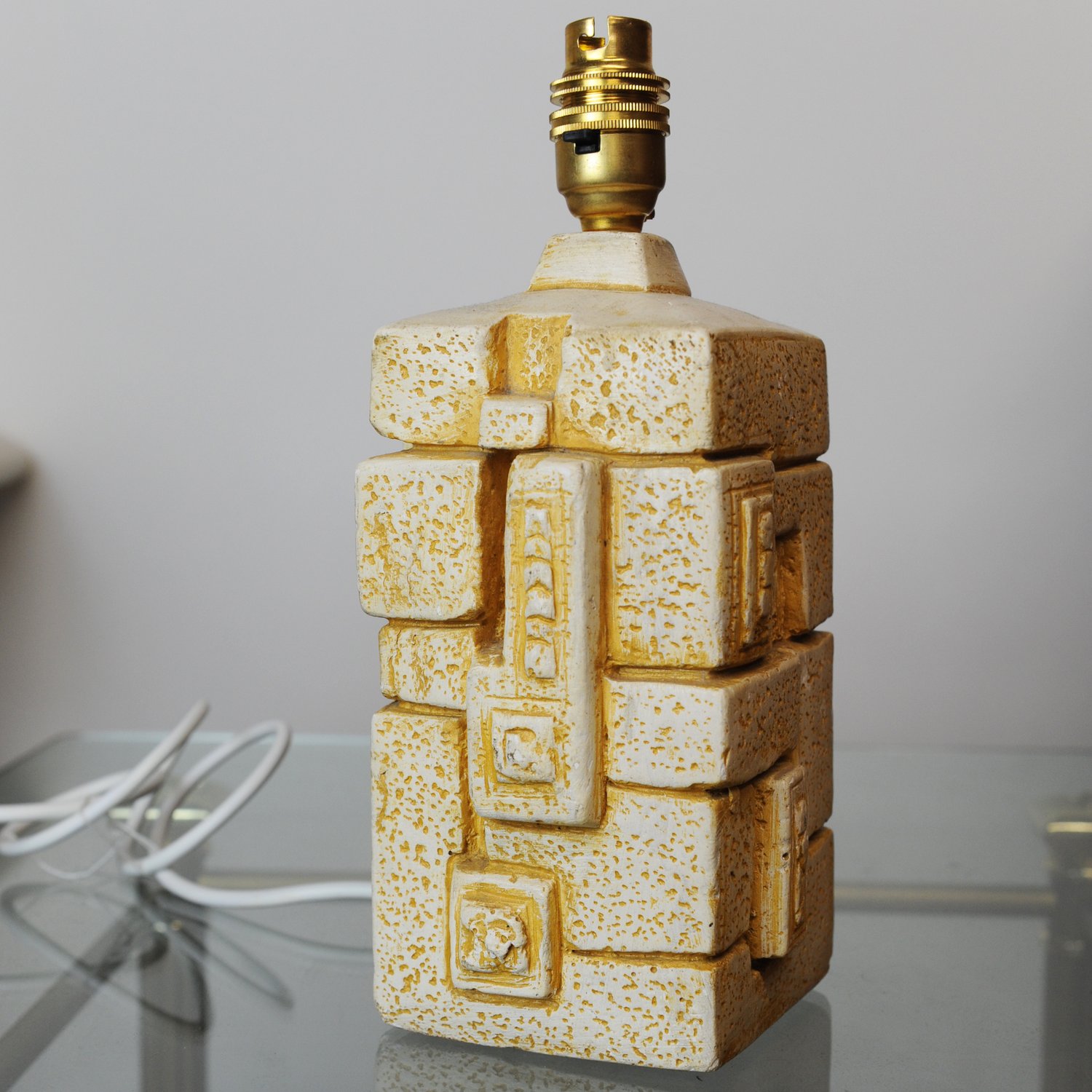 Brutalist Abstract Table Lamp, 1970s