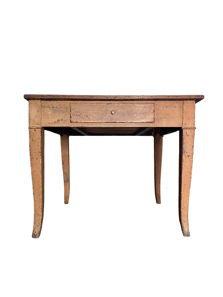 Dutch Painted Walnut Farmhouse Table