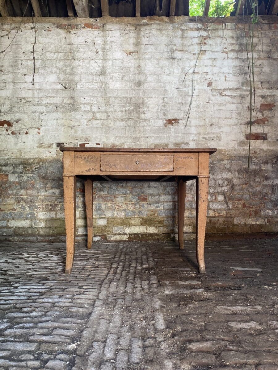 Dutch Painted Walnut Farmhouse Table