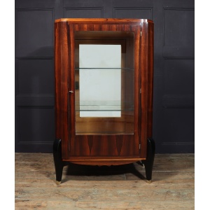 Art Deco Display Cabinet In Rosewood & Oak